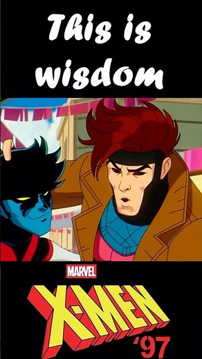 Marvel X-Men '97 : Gambit chose to be Nightcrawler’s punchline #shorts