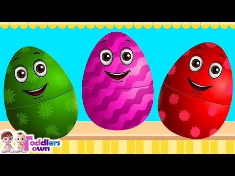 Learn Colors With Surprise Eggs | Surprise Eggs Kids Song | Learn Colors With Balls | Nursery Rhymes