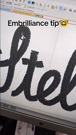 ‪@Embrilliance‬ tip 😎 #machineembroidery #software #stella #sewing #embroidery #fontfriday