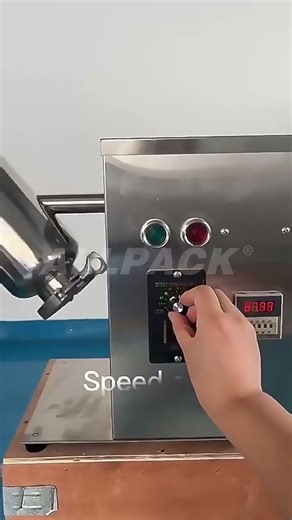 How to operate the v type mixer?