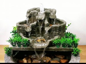 427K views · 5.9K reactions | Cemented waterfall fountain construction  | M Craft | Facebook