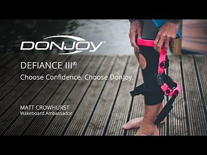 DonJoy Defiance Knee Brace | Matt Crowhurst - Wakeboard