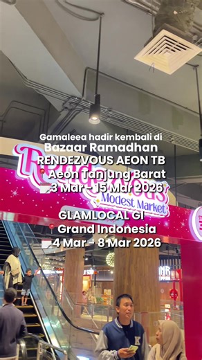 Kamu gk kebagian kemaren? Tenang ajaa, kita hadir lagii😆✨ #bajulebaran2026 #glamlocal #rendezvous #gamaleea #aeontanjungbarat