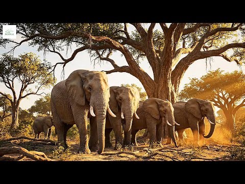 The Peaceful Life of Elephants in the Tropical Rainforest #Elephants #TropicalRainforest #nature
