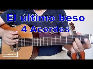 The Last Kiss on guitar with only 4 chords, in D