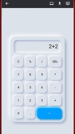 BEST Neomorphism Calculator UI Made With HTML CSS JavaScript