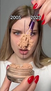 2005 Vs 2025 Makeup routine *By grwardy* #makeup #shorts