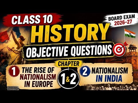 Class X History Chapter 1 & 2 ||objective questions