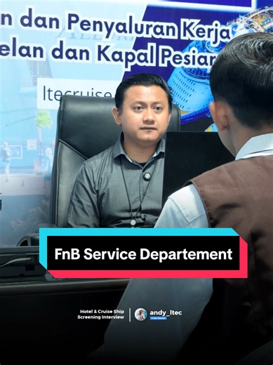 Part 348 | FnB Sevice Departement Interview simulation for working on cruise ship and hotel abroad.. #ltecruise #sekolahperhotelan #ltecruisekampunginggris #sekolahkapalpesiar #interviewkapalpesiar