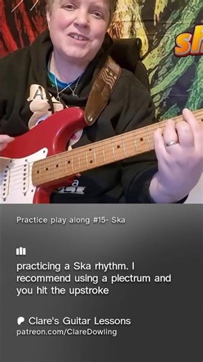 Practice play along #15- Ska on Patreon #GuitarLesson #LearnGuitar #Ska #music