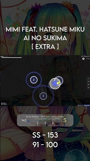 Easy osu! Farm Maps | 100+ PP | 5 | #shorts