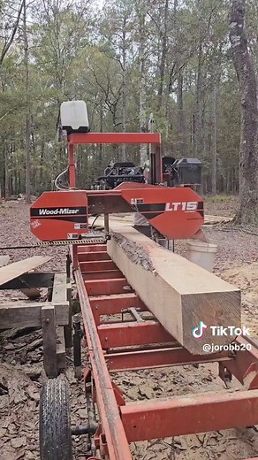Sabretooth Blade Sawing Pine Log into Lumber