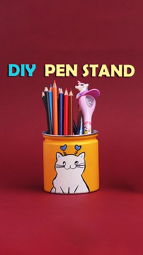 6.1K views · 11 reactions | DIY Pen Stand | Pen Holder | DIY Desk Decors | Art All The Way | Facebook