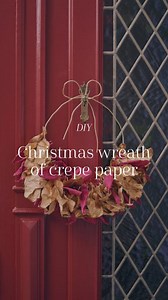 5.4K views · 26 reactions | Create your own Christmas wreath of crepe paper. Anna and Clara invite you to take part in their many Christmas craft projects filled with hygge and Christmas spirit. Create a wreath that will neither wither nor tickle your nose, with crepe paper in wonderful Christmas colours. Find the guide for this DIY project in the sisters’ app and on the website https://www.sostrenegrene.com/en-gb/diy/-d-19316 | Søstrene Grene | Facebook