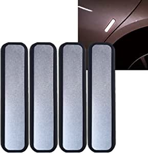 Car Door Protector- Door Edge Trim with Tape -4 PCS Reflector Scratch & Collision Protector- Cars Truck Molding for Protection of Corners, Door Guard - 1