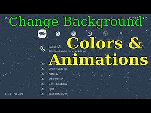 RetroArch 1.4 - Background Colors & Animations