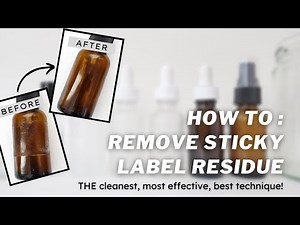How To Remove Sticky Sticker Label Residue | Easy & Effective | Life Hack