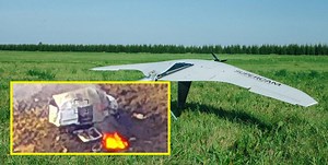 The Ukrainian SHARK drone helped the US HIMARS missile system destroy a Russian SuperCam S350 UAV crew with a control centre while preparing for a launch