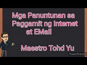 Grade 4- EPP Quarter 1 Week 3. Mga Panuntunan sa Paggamit ng Computer, Internet at Email