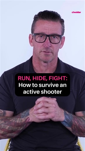 4.6K views · 16 reactions | How to stay safe during an active shooter situation. Retired Navy SEAL Clint Emerson shares three vital tips on navigating an active shooter situation: 1. **Run** to increase your distance and improve survivability 2. **Hide** to stay out of the shooter’s sight 3. **Fight** (a last resort) by using anything at hand as an improvised weapon to defend yourself Always be aware of your surroundings, noting exits and potential shelters. | cheddar news | Facebook