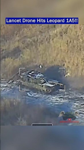 Russian Lancet Kamikaze Drone Destroys "Leopard 1A5" Despite Heavy Armor