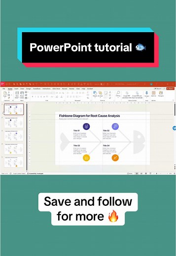 How to create a Fishbone Diagram in PowerPoint 🤓🐟💡#ideas #students #teachers #animation #studytok #powerpoint #presentation #microsoft #powerpointdesign #morph #powerpointtutorial #tutorial