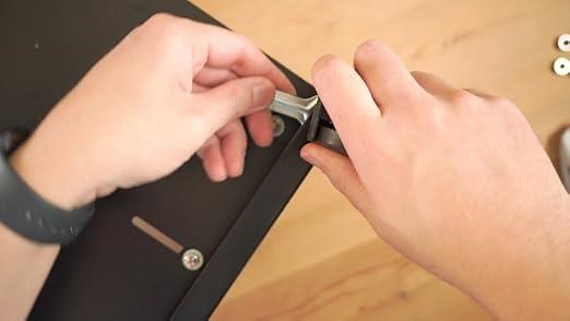 Metal Computer Floor Stand with High Support Wall