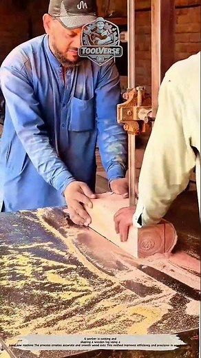 Wood Cutting Process – Precision Timber Shaping Using a Band Saw Machine