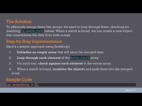 Efficiently Merge Two Arrays in Vue.js Using Common Fields