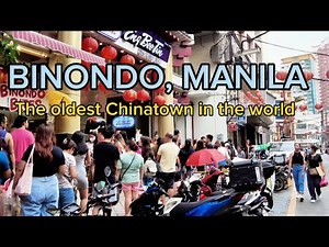 Binondo walk | 4K HDR | Manila China Town | Oldest Chinatown
