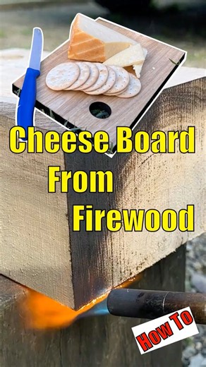 How To Make Cheap Cheese Boards From Firewood