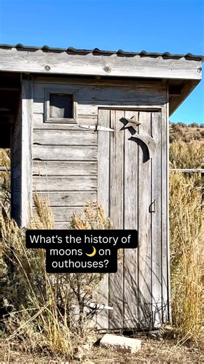 Every Day on the Ranch on Instagram: "In early America (especially the 18th–19th centuries), it was common for homesteads and communities to have two outhouses — one for men and one for women. • 🌙 Crescent moon = Women’s outhouse • ☀️ Sun or star symbol = Men’s outhouse Over time, the men’s outhouses were often neglected and fell apart (since men were more likely to use the barn or fields), while the women’s outhouse was usually kept up better. Eventually, the moon symbol became the standard fo