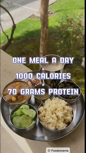 Vegetarian One Meal A Day: 1000 calories, 70 grams Protein | #dietplan #diet #whatieatinaday #food