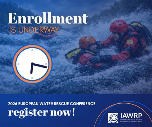 ⏰ Reminder: Enrollment is underway for the 2026 European Water Rescue Conference! Don’t wait until it’s too late to register. Whether you’re focused on hands-on rescue skills or strategic best practices, this event delivers unmatched value. 👉 Register now: https://bit.ly/49UPpQ6 Share with colleagues who should be there too! 📣 #RegisterNow #WaterRescue #iawrp | International Association of Water Rescue Professionals - IAWRP