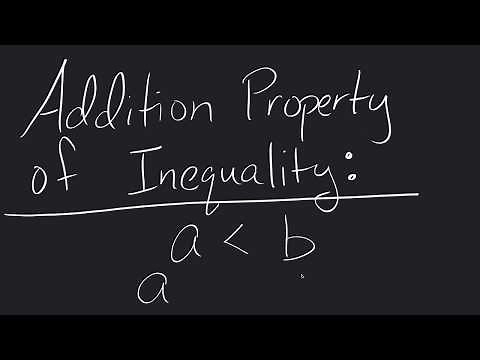 Addition Property of Inequality