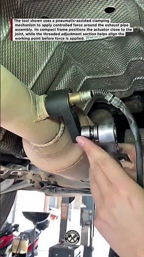 Pneumatic Exhaust Clamp Makes Pipe Installation Faster and Easier