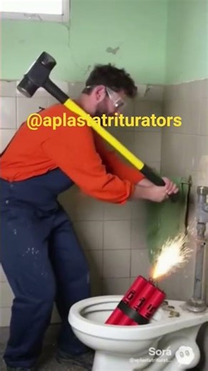 The exploding toilet man