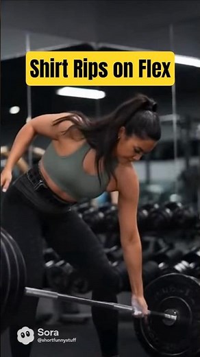 Shirt Rips While Flexing OOPSIE