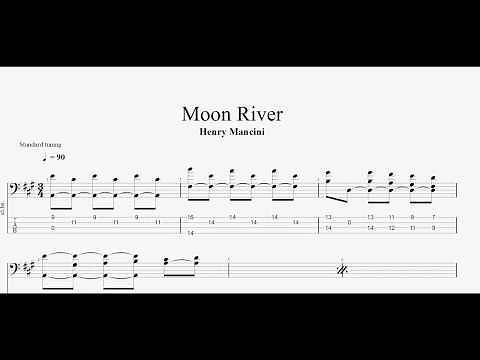 Henry Mancini - Moon River (bass tab)