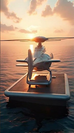 Hover Jet Landing on Floating Ocean Base