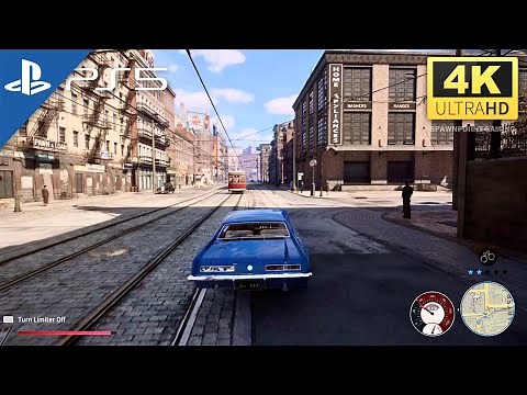 (PS5) Mafia: Definitive Edition | Free Roam Police Chase | Gameplay