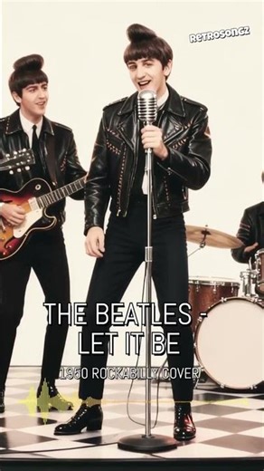 THE BEATLES - LET IT BE | 1950 ROCKABILLY COVER #Shorts
