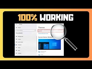 How To EASILY CHANGE Themes Without Activating Windows 11
