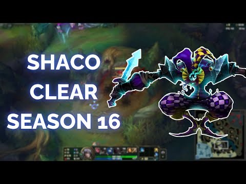 NEW Shaco Jungle Clear - Season 16 Fastest Clear!