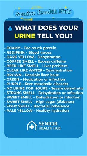 What Your Urine Color Tells You After 60 | Urine Warning Signs Seniors Must Know