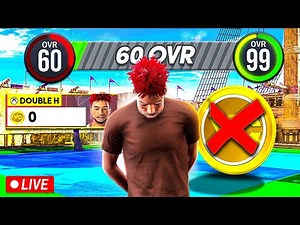 🚨Day 1 of 60 to 99 OVR Challenge (NO MONEY SPENT) in Park Streaking! Best 60 OVR Build on NBA2K25!