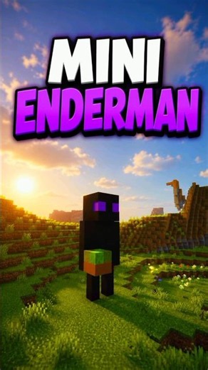 How to make a Mini Enderman #minecraft #tutorial #shorts #building