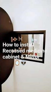 Steps to install a recessed medicine cabinet#recession#mirrorwork#1manarmy#midastouch#touchup#diy