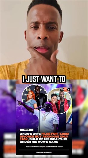 305K views · 35K reactions | Akon’s wife of 29 years filed for divorce and asked for $100M! But Akon planned properly and put all his money in his mother’s name so she won’t get a dime over $10k! I love it! That money is locked up! It won’t come out. Shoutout to Akon man! ✊ #Akon #Divorce #Money GODFREYLIVE.COM Get your tickets to see me live! | Godfrey Comedian | Facebook