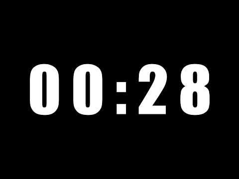 1 Minute Countdown Timer Black Screen – Free VFX Overlay for Editors